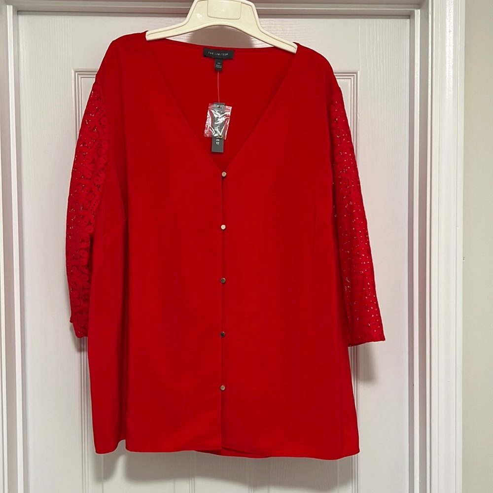 Plus Size Red Blouse